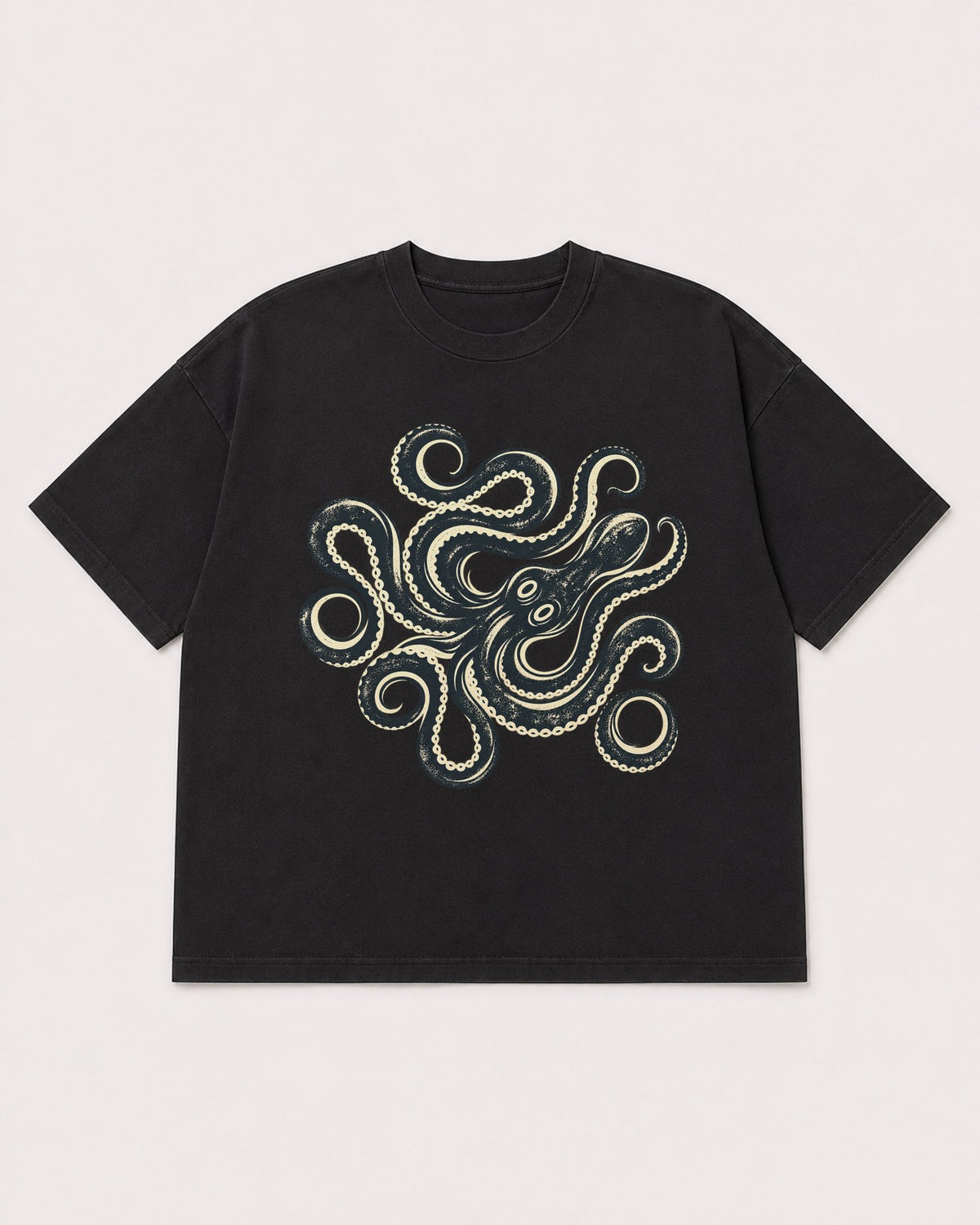 Mockup Boxy Heavyweight Tee Black product