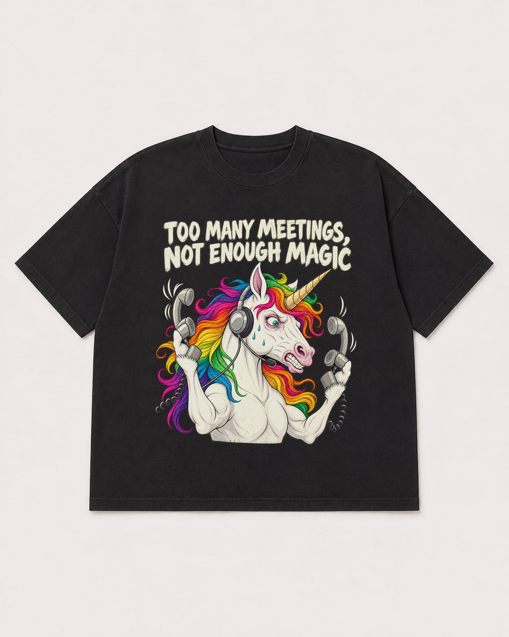 Mockup Boxy Heavyweight Tee Black product