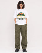 Mockup Boxy Heavyweight Tee White female full-body 37