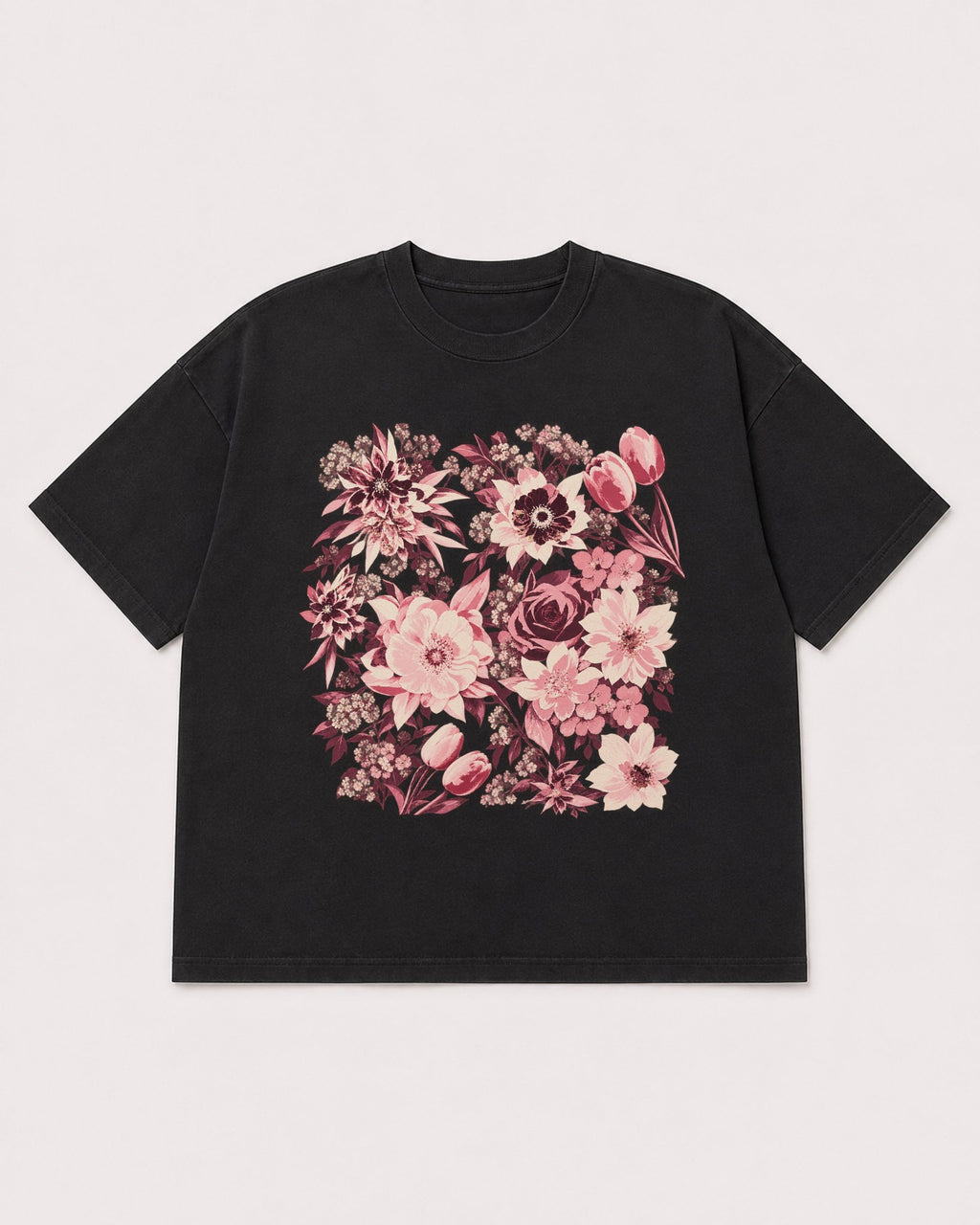Mockup Boxy Heavyweight Tee Black product