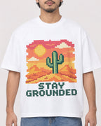 Mockup Boxy Heavyweight Tee White male close-up 02