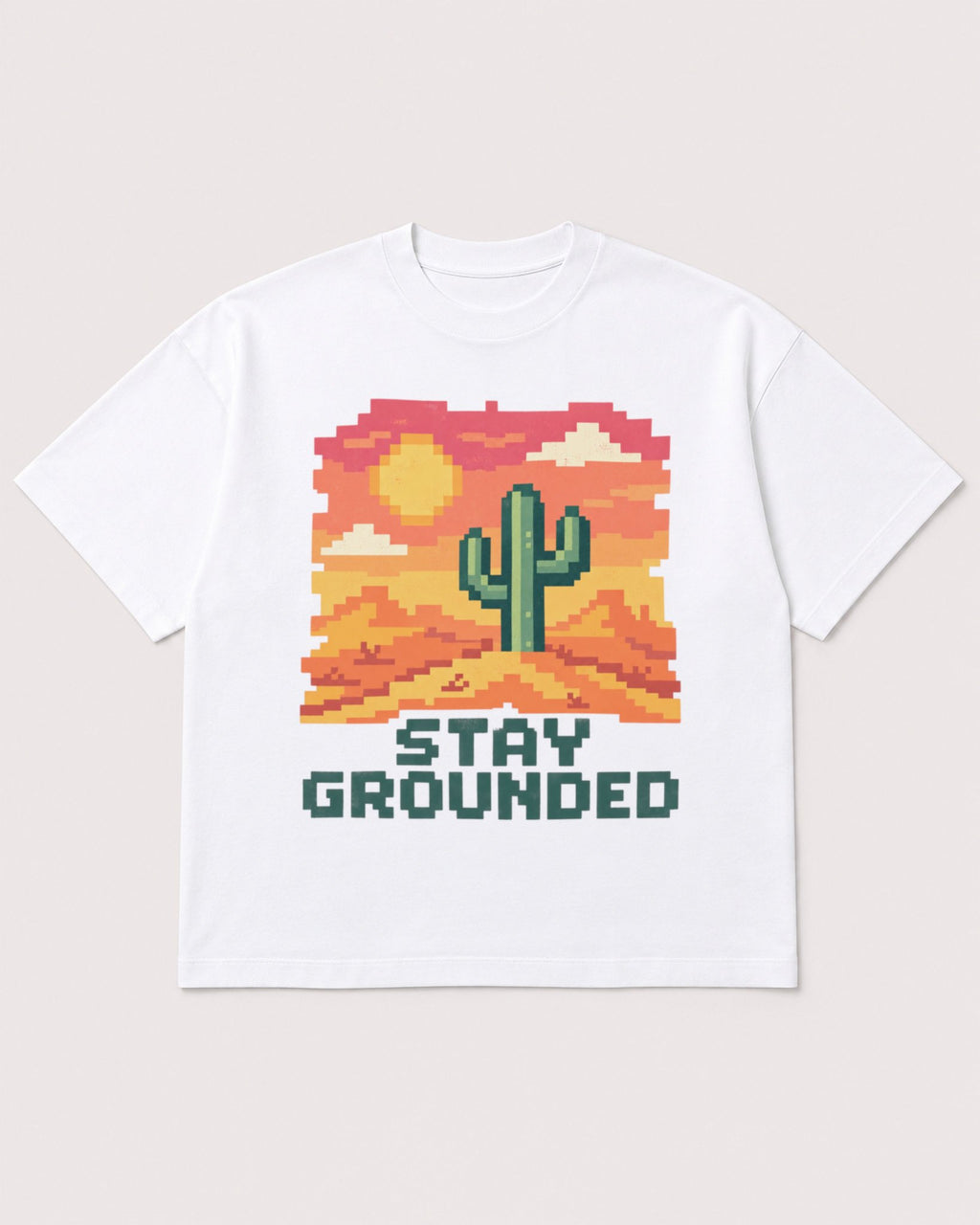 Mockup Boxy Heavyweight Tee White product