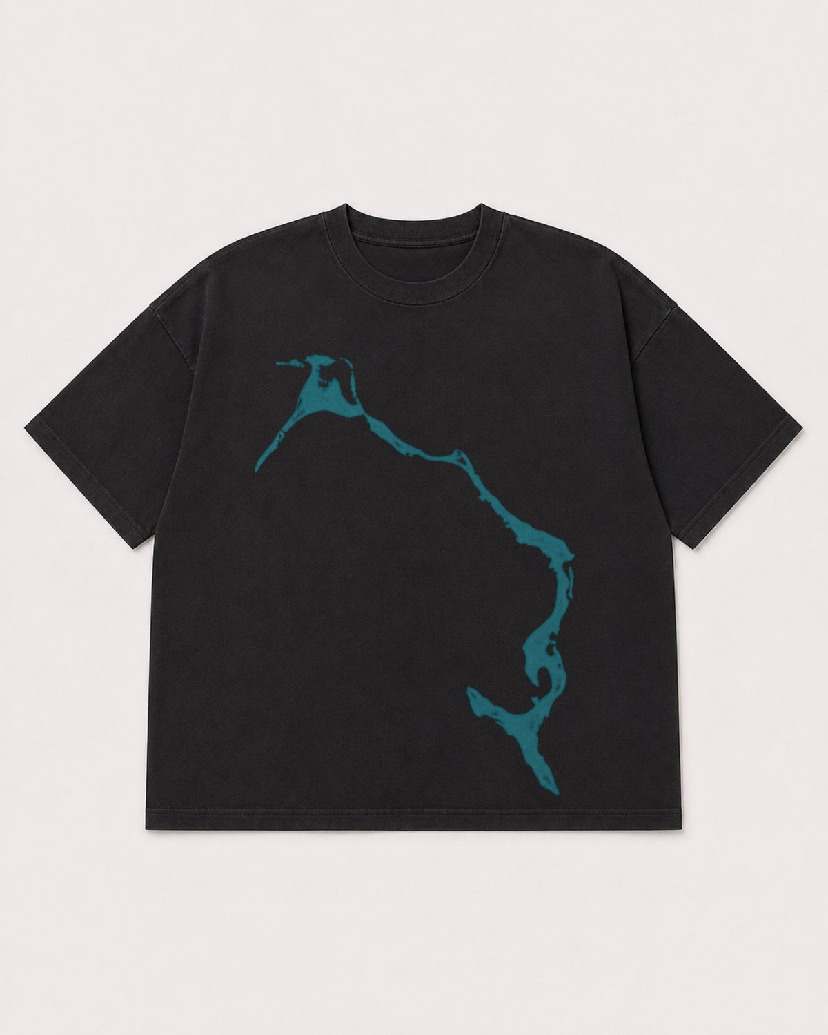 Mockup Boxy Heavyweight Tee Black product