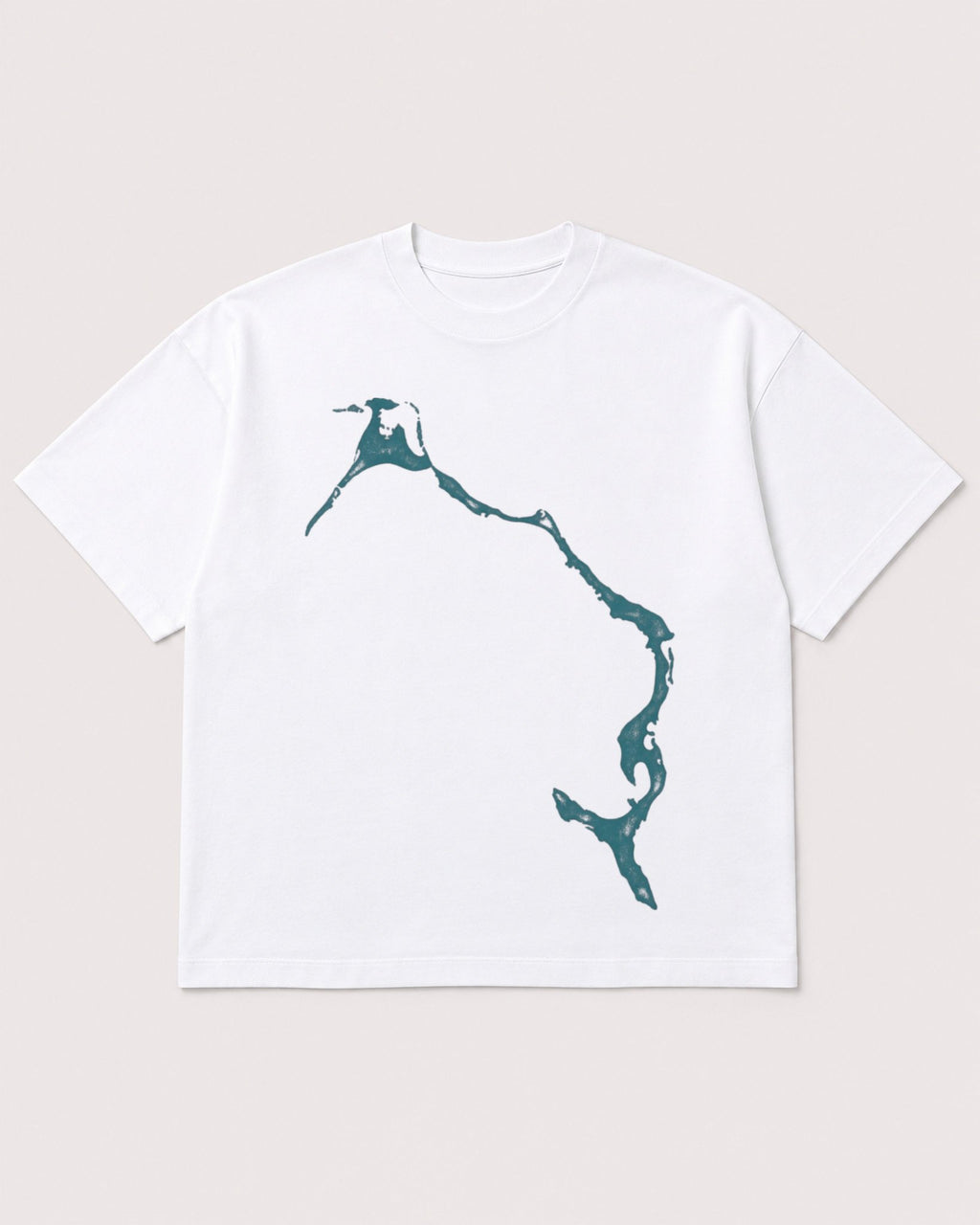 Mockup Boxy Heavyweight Tee White product