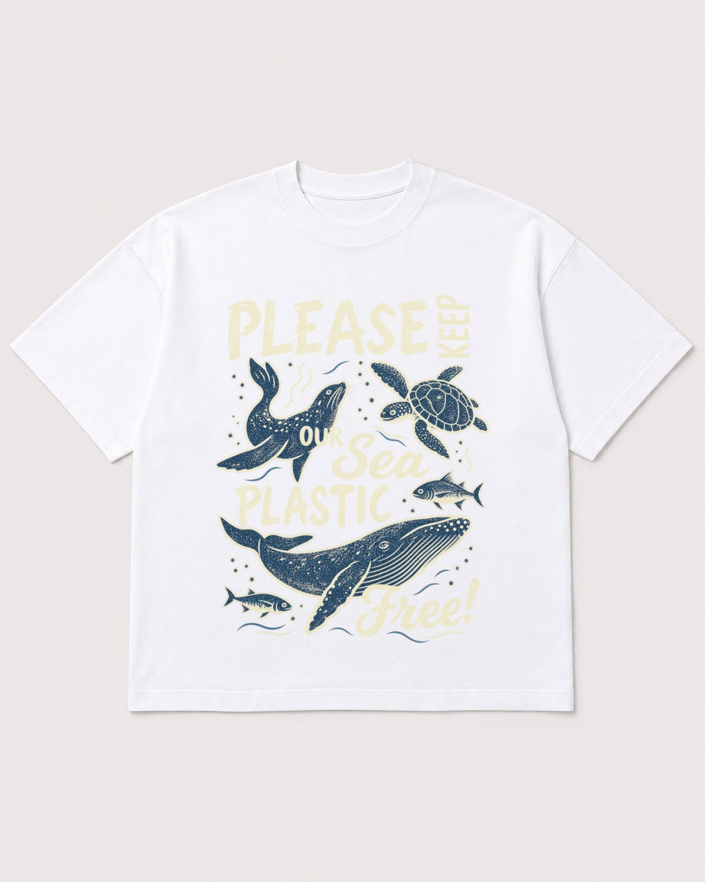 Mockup Boxy Heavyweight Tee White product