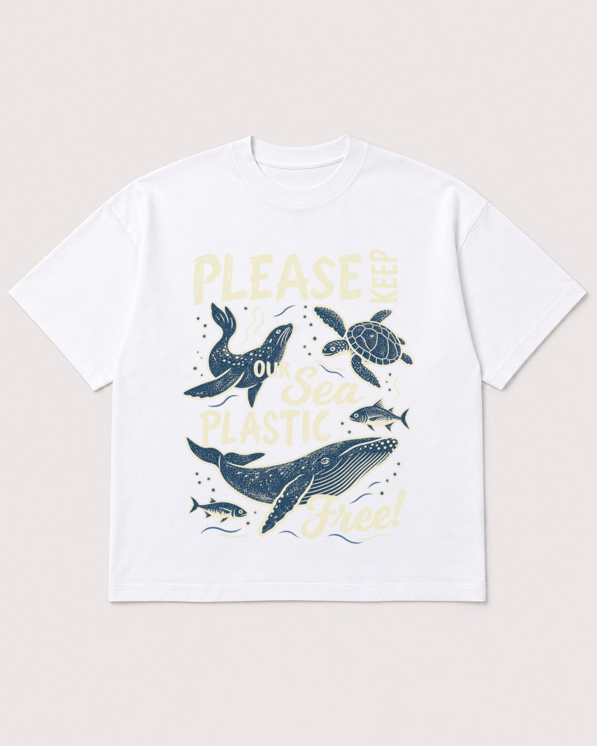 Mockup Boxy Heavyweight Tee White product
