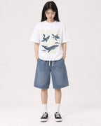 Mockup Boxy Heavyweight Tee White female full-body 01