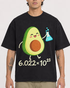 Mockup Boxy Heavyweight Tee Black male close-up 36