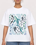 Mockup Boxy Heavyweight Tee White female close-up 20