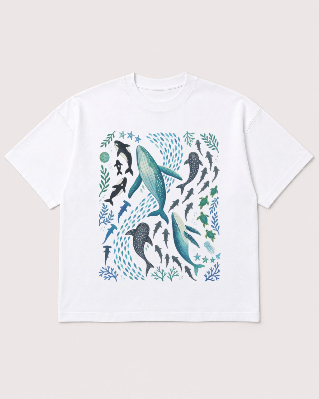 Mockup Boxy Heavyweight Tee White product