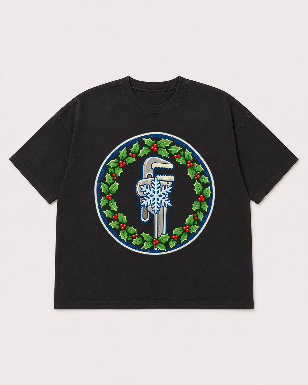 Mockup Boxy Heavyweight Tee Black product