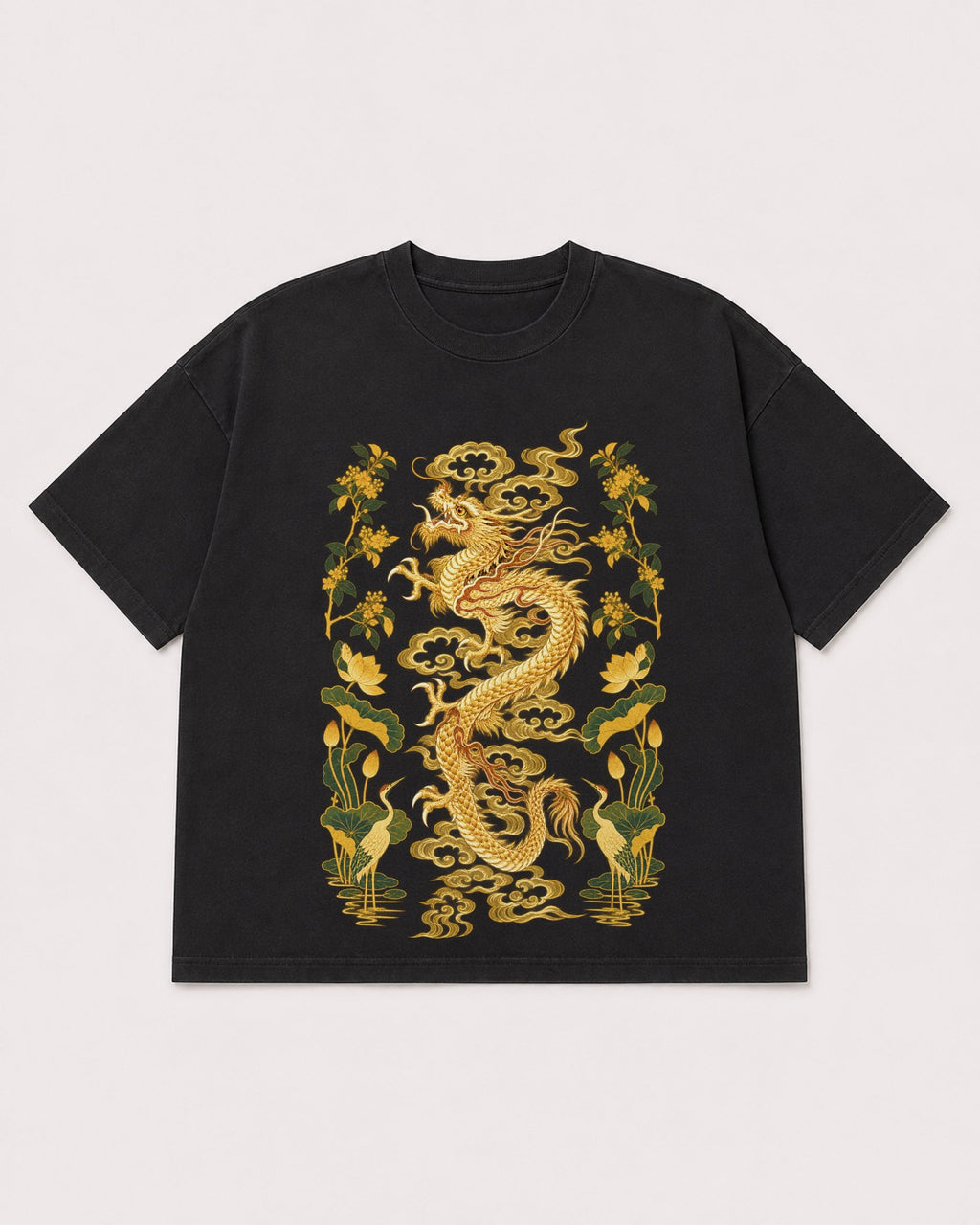 Mockup Boxy Heavyweight Tee Black product