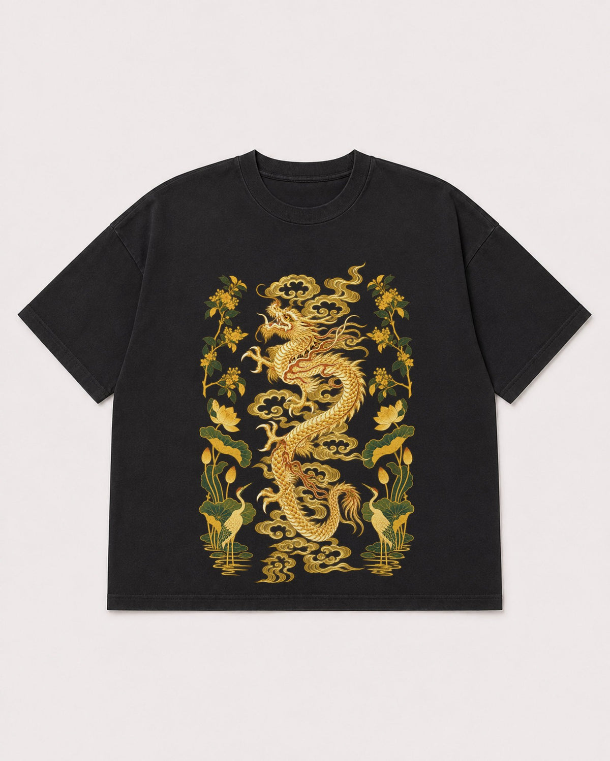 Mockup Boxy Heavyweight Tee Black product