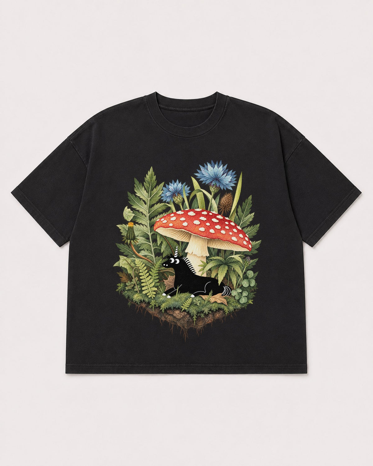 Mockup Boxy Heavyweight Tee Black product