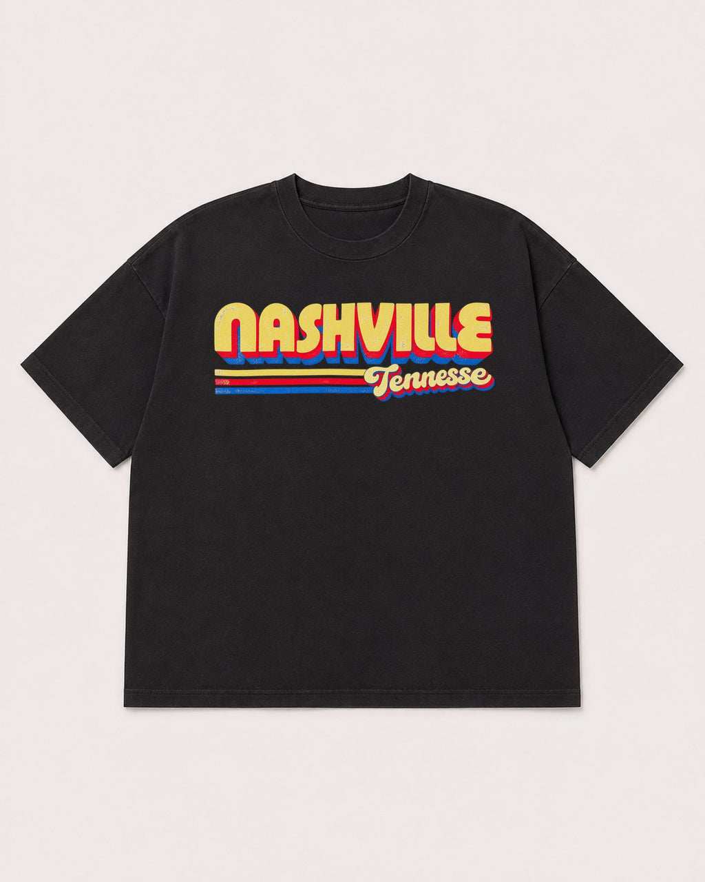 Mockup Boxy Heavyweight Tee Black product