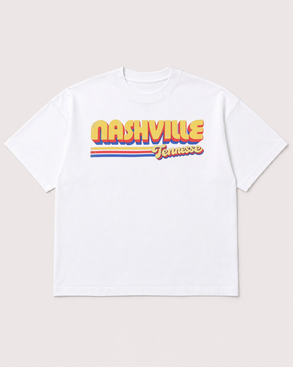 Mockup Boxy Heavyweight Tee White product