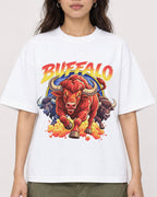 Mockup Boxy Heavyweight Tee White female close-up 02