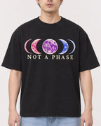 Mockup Boxy Heavyweight Tee Black male close-up 13