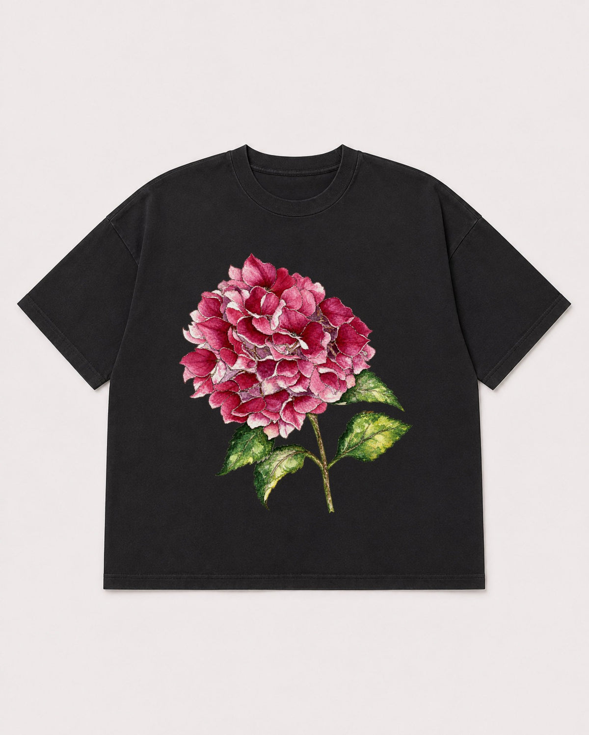 Mockup Boxy Heavyweight Tee Black product