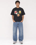Mockup Boxy Heavyweight Tee Black male full-body 06