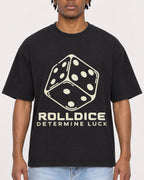 Mockup Boxy Heavyweight Tee Black male close-up 05