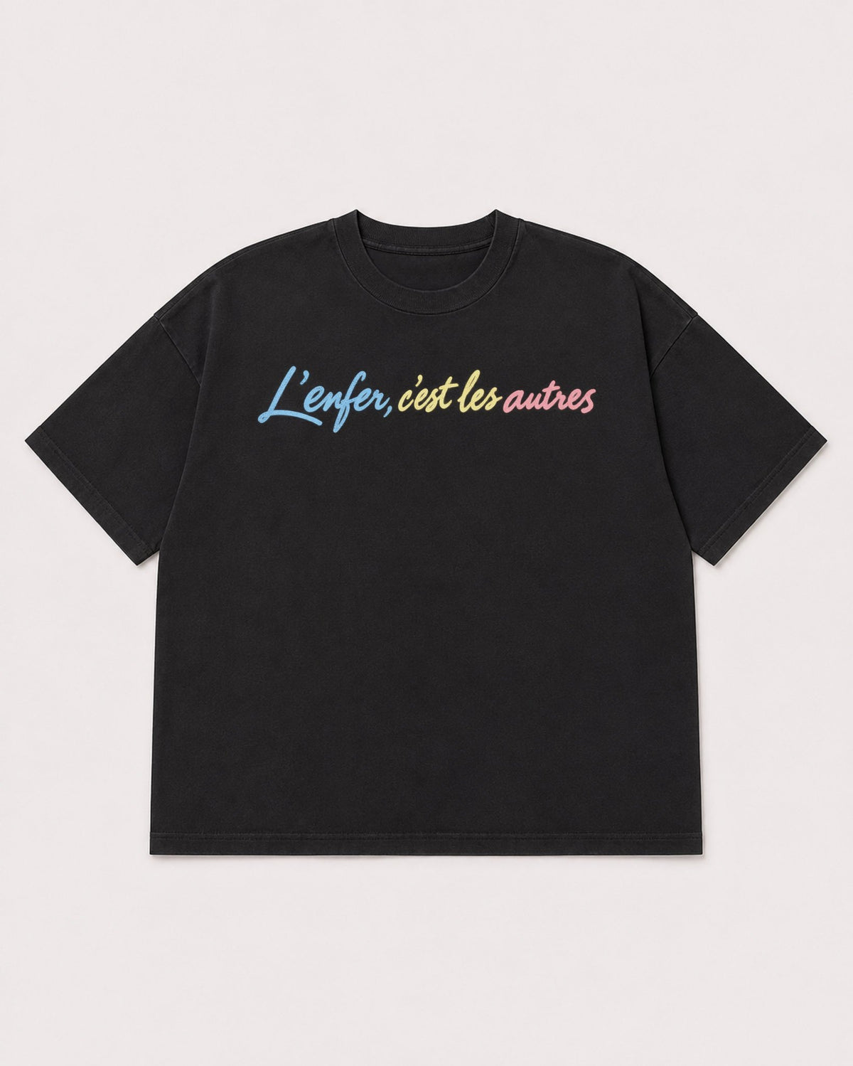 Mockup Boxy Heavyweight Tee Black product