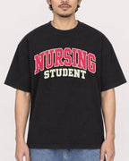 Mockup Boxy Heavyweight Tee Black male close-up 02