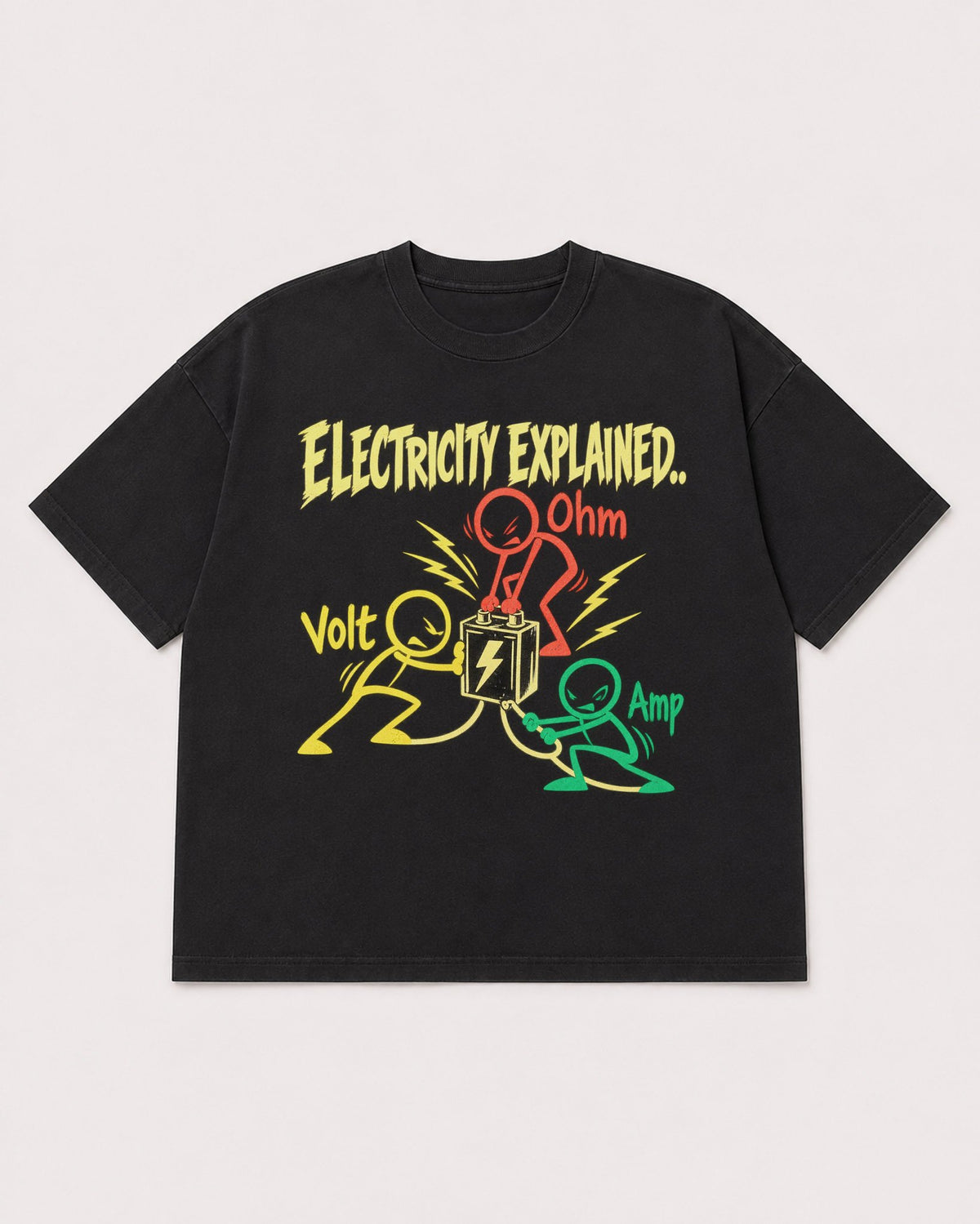 Mockup Boxy Heavyweight Tee Black product