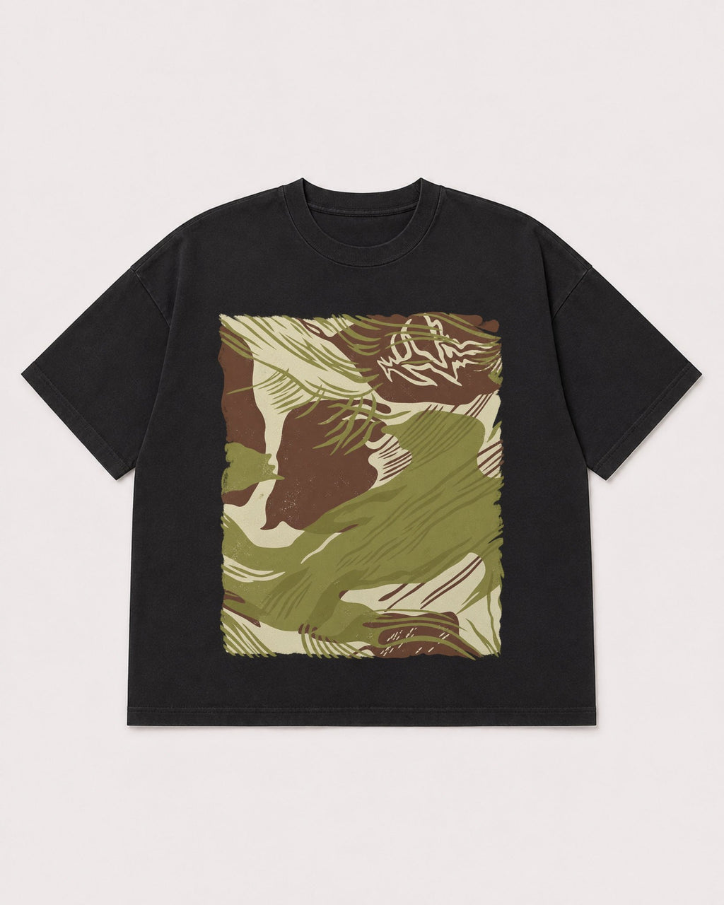 Mockup Boxy Heavyweight Tee Black product