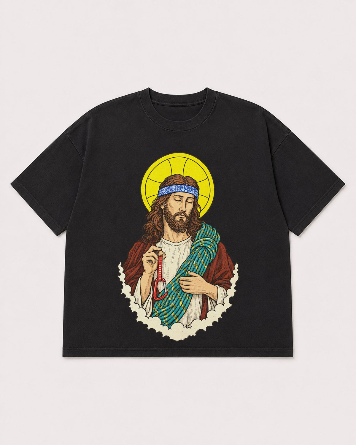 Mockup Boxy Heavyweight Tee Black product