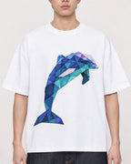 Mockup Boxy Heavyweight Tee White male close-up 01