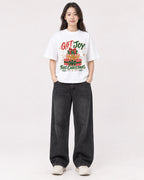 Mockup Boxy Heavyweight Tee White female full-body 03