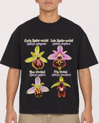 Mockup Boxy Heavyweight Tee Black male close-up 16
