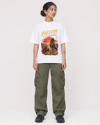 Mockup Boxy Heavyweight Tee White female full-body 12