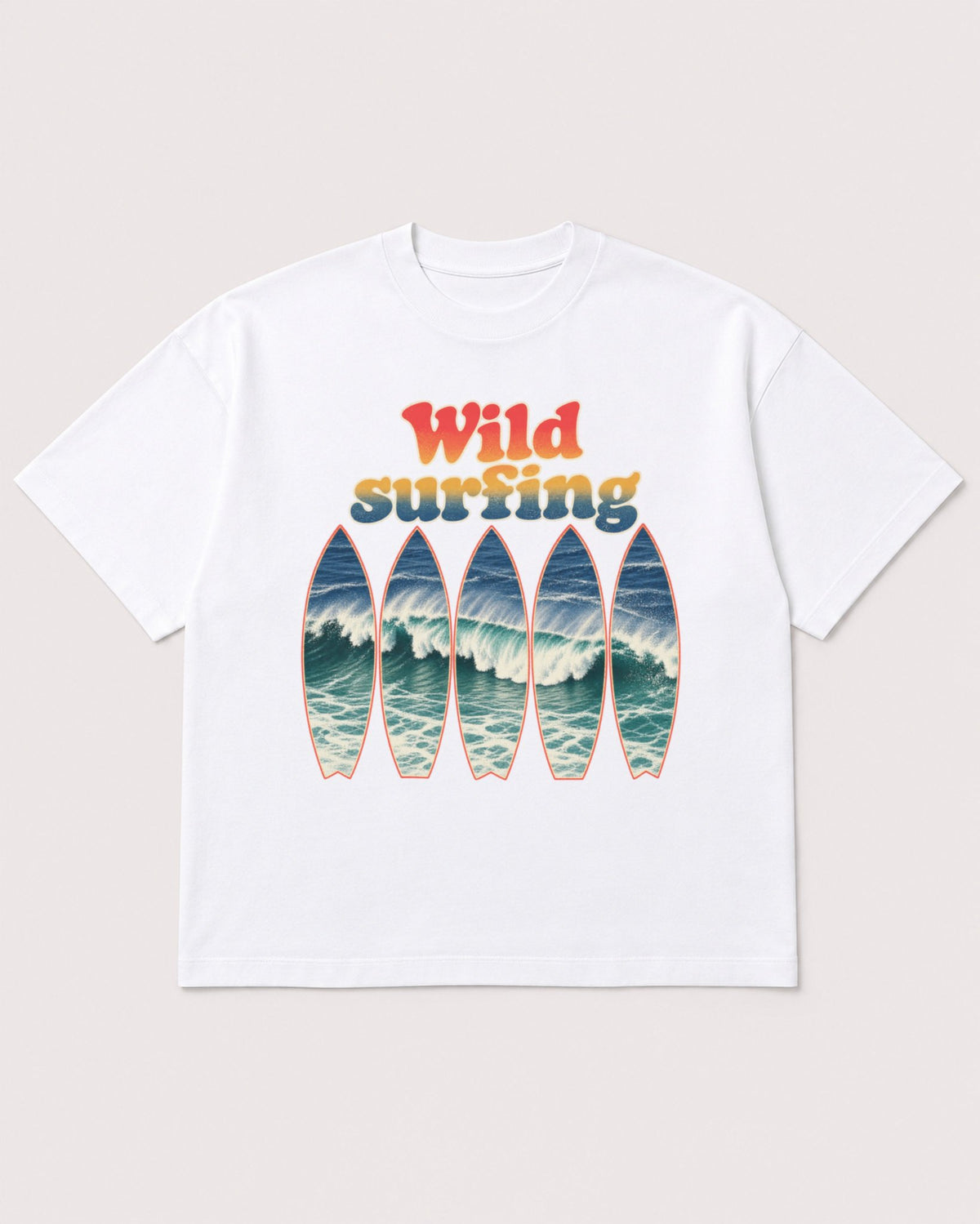 Mockup Boxy Heavyweight Tee White product