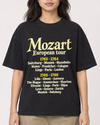 Mockup Boxy Heavyweight Tee Black female close-up 02