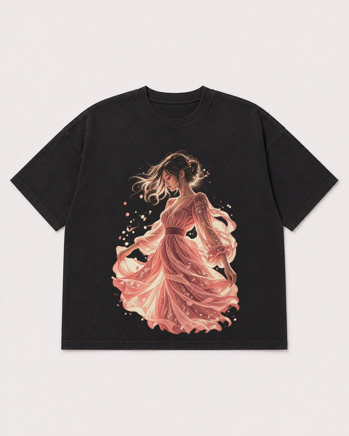 Mockup Boxy Heavyweight Tee Black product