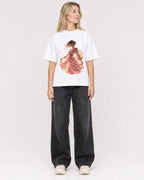 Mockup Boxy Heavyweight Tee White female full-body 08