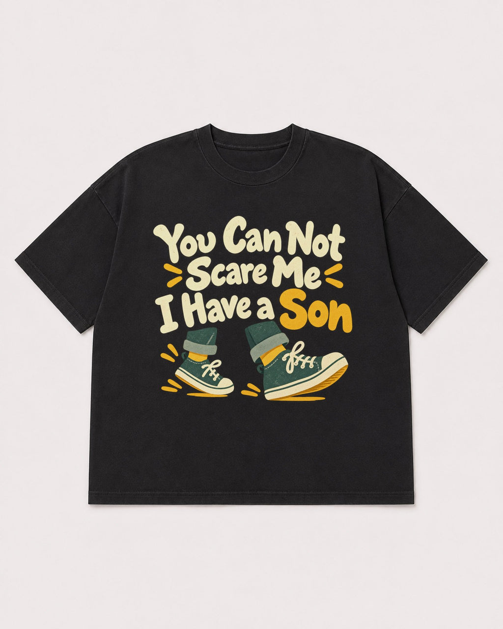 Mockup Boxy Heavyweight Tee Black product