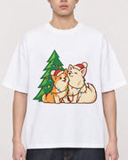 Mockup Boxy Heavyweight Tee White male close-up 01