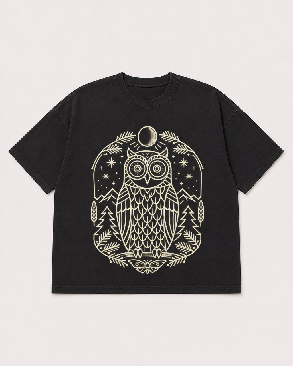 Mockup Boxy Heavyweight Tee Black product
