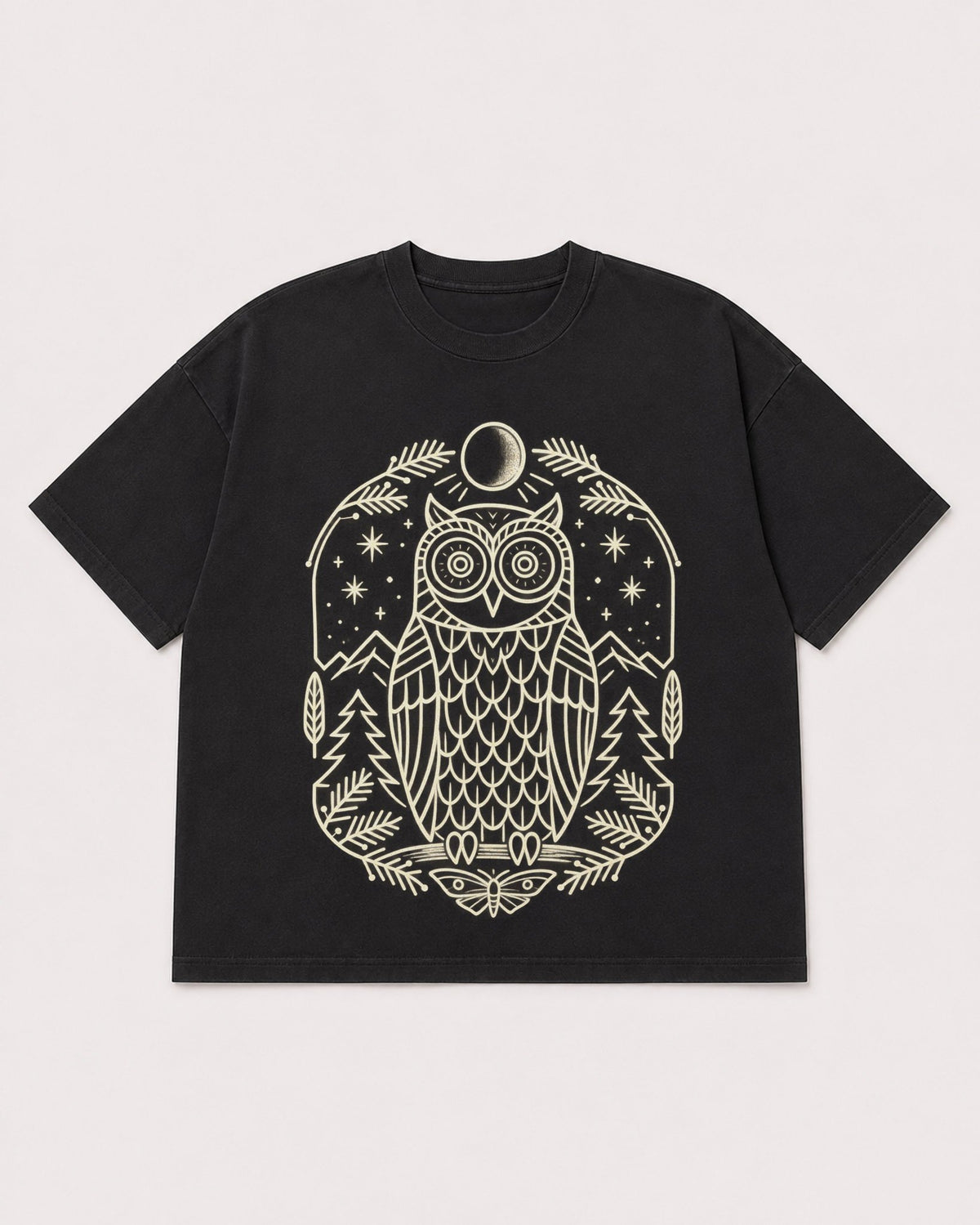 Mockup Boxy Heavyweight Tee Black product