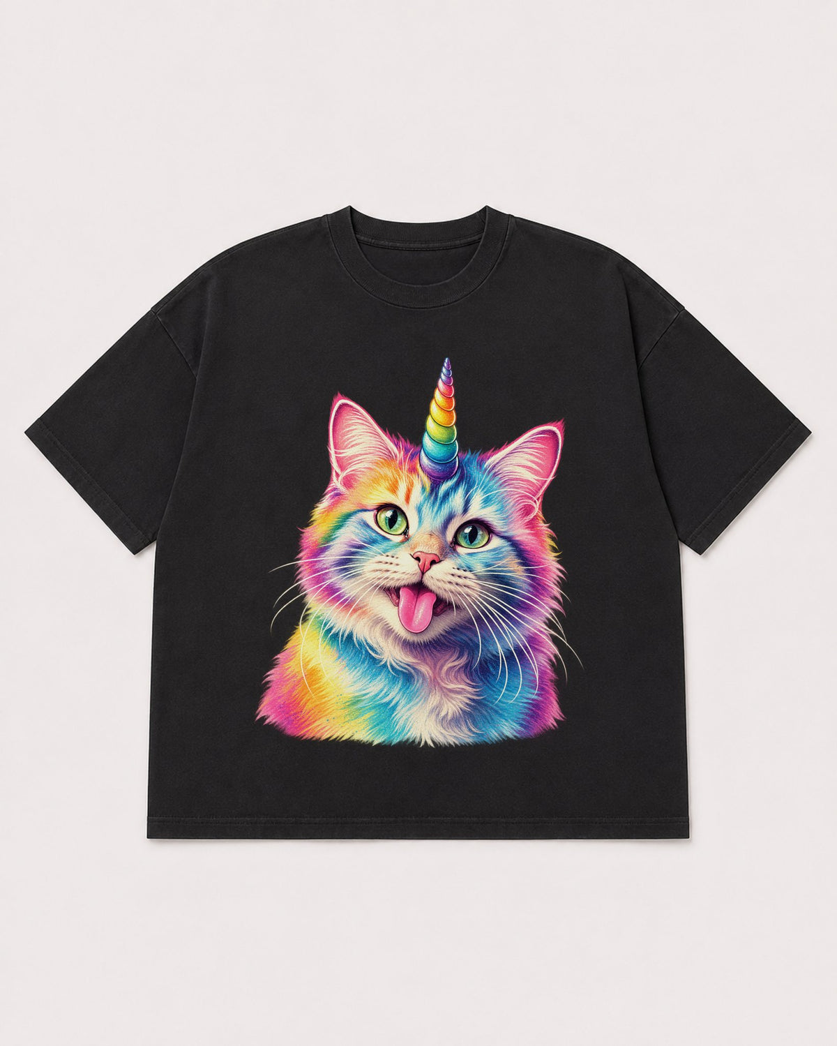 Mockup Boxy Heavyweight Tee Black product