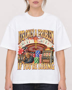 Mockup Boxy Heavyweight Tee White female close-up 29