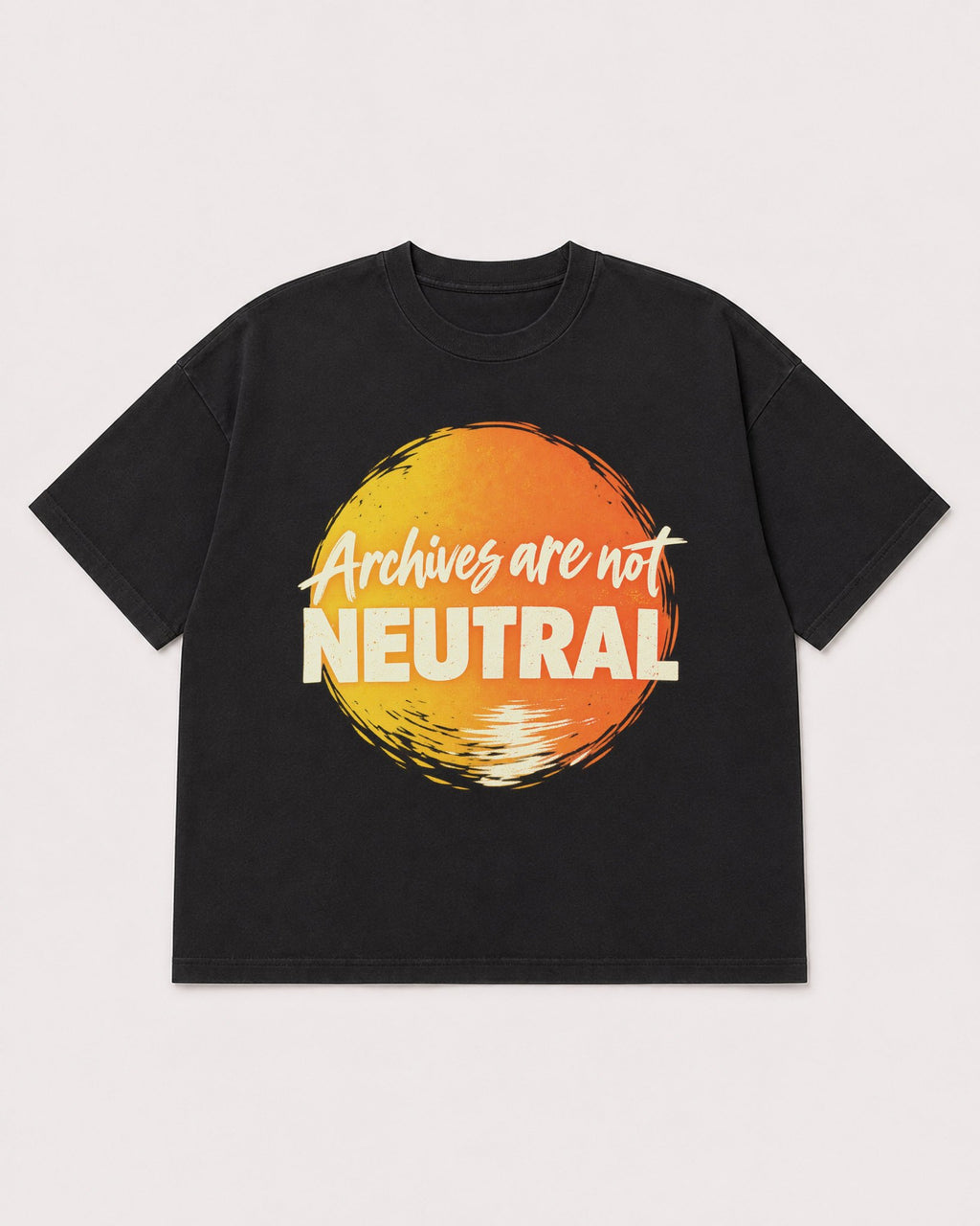 Mockup Boxy Heavyweight Tee Black product