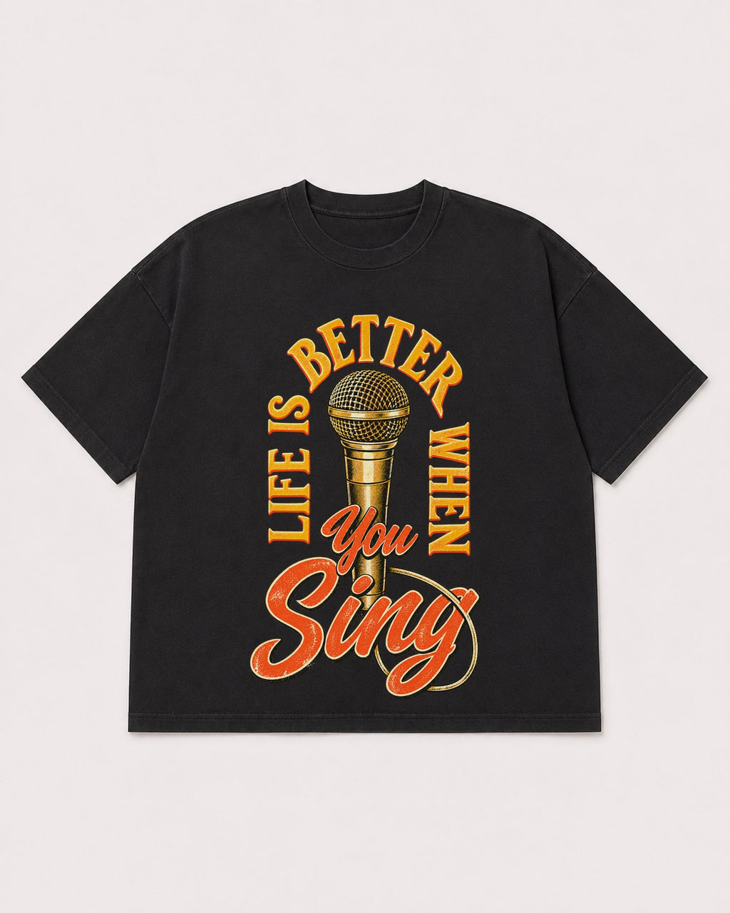 Mockup Boxy Heavyweight Tee Black product