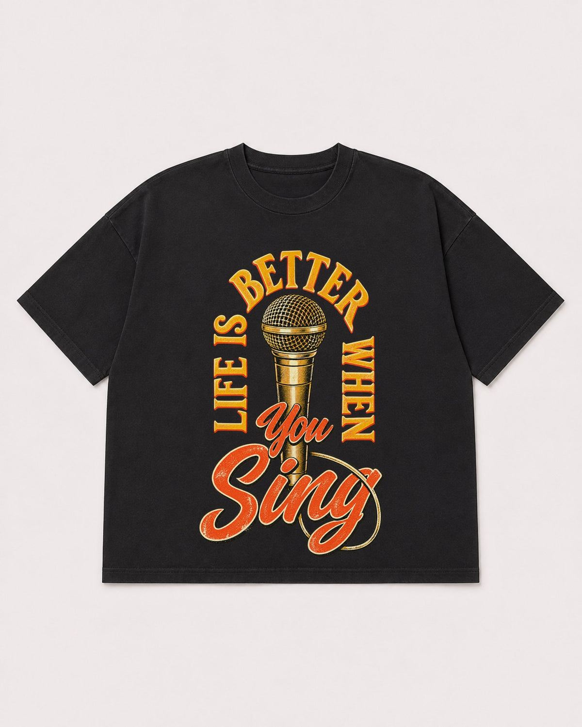 Mockup Boxy Heavyweight Tee Black product