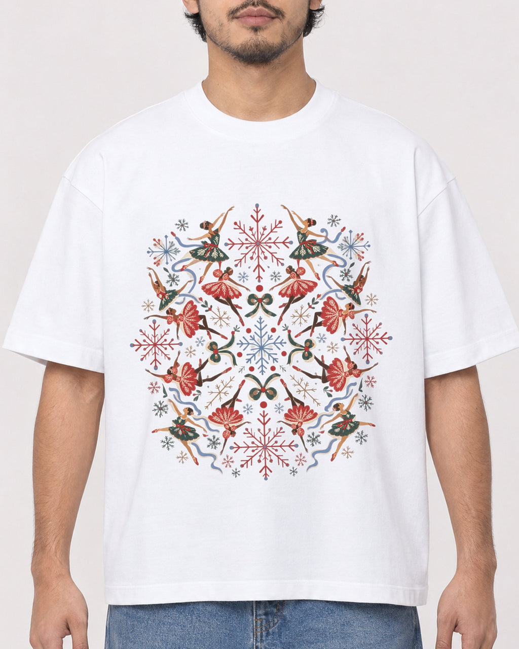 Mockup Boxy Heavyweight Tee White male close-up 02