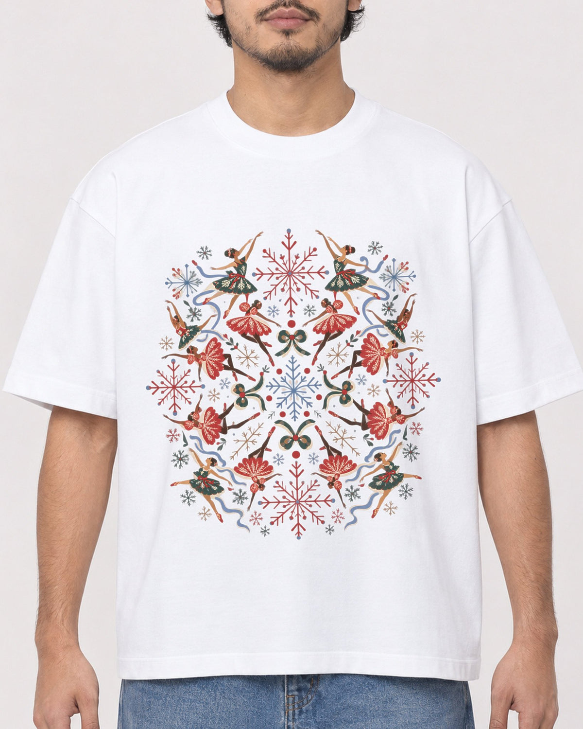 Mockup Boxy Heavyweight Tee White male close-up 02