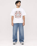 Mockup Boxy Heavyweight Tee White male full-body 02